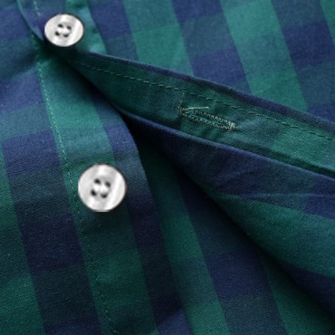 Boys plaid short-sle...