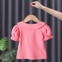 Girls short sleeve T-shirt base thin summer dress