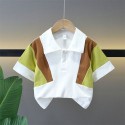 Patchwork POLO shirt - Simple and stylish T-shirt