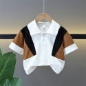 Patchwork POLO shirt - Simple and stylish T-shirt