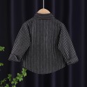 New boys and girls long sleeve shirt striped shirt for children