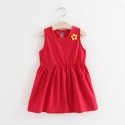 Floral cotton fashion children's dress Sleeveless dress for children