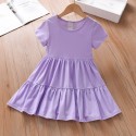 Little girls short sleeve skirt Summer girl baby cake skirt baby dress