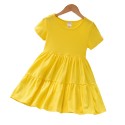 Little girls short sleeve skirt Summer girl baby cake skirt baby dress