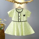 Summer children's dress short sleeve skirt little girl