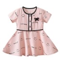 Summer children's dress short sleeve skirt little girl