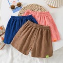 Candy colored cotton loose casual sports shorts for children