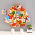 Boy cartoon shirt autumn new baby full print shirt