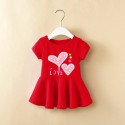 New girls' summer short-sleeved casual children's dress