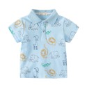 Boys short-sleeved POLO shirt summer new children's cartoon lapel