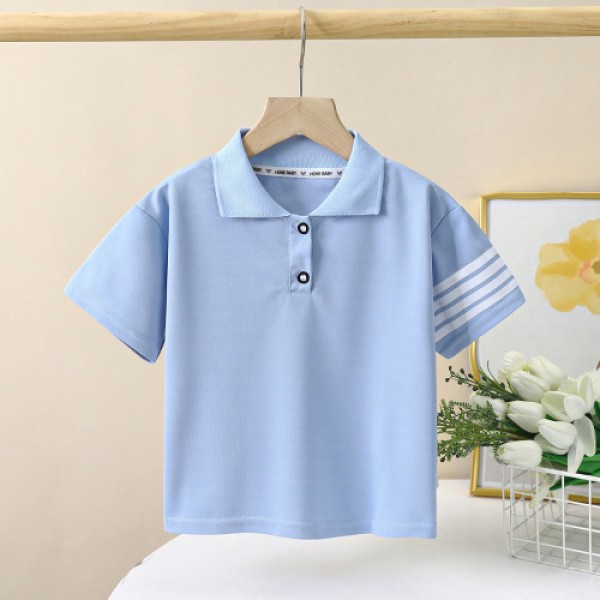 Children's short-sleeved T-shirt Summer new boys Polo shirt