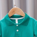 Children's lapel short-sleeved T-shirt solid color POLO shirt