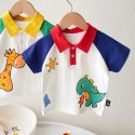 Boys summer short sleeve cartoon T-shirt Polo shirt