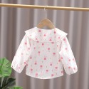 Girls' shirt Spring and autumn girl baby blouse doll collar