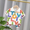 Line letter POLO shirt - Summer summer T-shirt children's wear