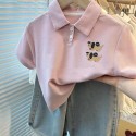 Korean children's short-sleeved T-shirt polo collar