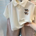 Korean children's short-sleeved T-shirt polo collar