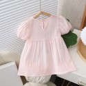 New little girl sweet short-sleeved dress