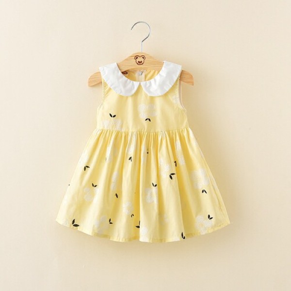 Children's summer dress floral dress for baby girls