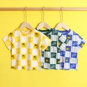 Children's short sleeve T-shirt pure cotton loose yellow duck