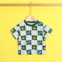 Children's short sleeve T-shirt pure cotton loose yellow duck