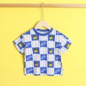 Children's short sleeve T-shirt pure cotton loose yellow duck