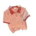 Girls summer short sleeve T-shirt new POLO shirt