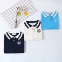 polo shirt Children's spring clothes for babies pure cotton long-sleeved knitwear