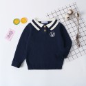 polo shirt Children's spring clothes for babies pure cotton long-sleeved knitwear