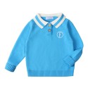 polo shirt Children's spring clothes for babies pure cotton long-sleeved knitwear