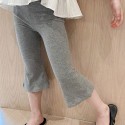 Children's casual stretch bottom flared pants