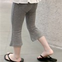 Children's casual stretch bottom flared pants