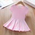 Short-sleeved summer dress for girls