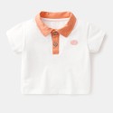 Baby Polo shirt Summer baby top lapels