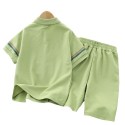 Children's short-sleeved T-shirt casual suit summer