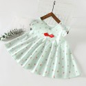 Summer children's dress Girls cotton silk printed sundress