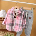 New fall vintage plaid cardigan for kids