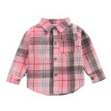 New fall vintage plaid cardigan for kids