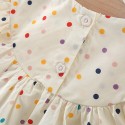 Embroidered cotton polka dot skirt for baby girls