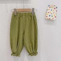 Girls' summer dress retro mid-high waist wide pants