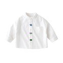 Baby white shirt Spring and autumn baby new top