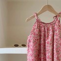 Girls summer slip dress pastoral style