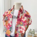 Children's floral shirt Boys summer casual top for middle children