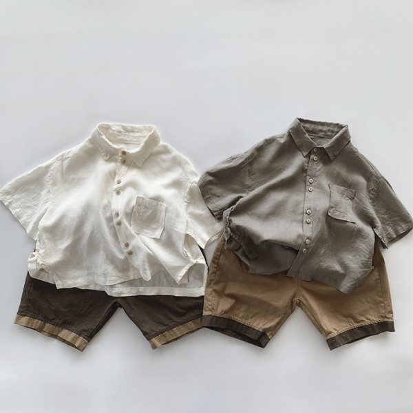 Children's thin shirt with a smooth cotton feel for summer coolness