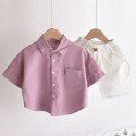 Boy's shirt summer short sleeve white new style