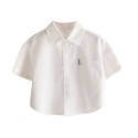 Boy's shirt summer short sleeve white new style