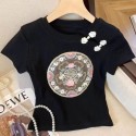 New summer girls T-shirt top short-sleeved baby base shirt